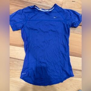 Nike Women's Short Sleeve Blue Tee